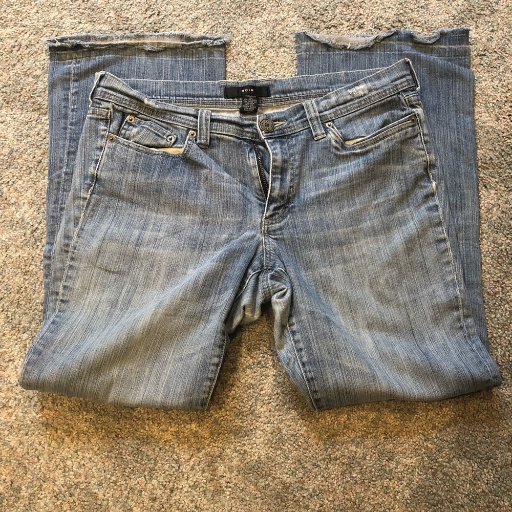 Noir Distressed & Studded Jeans Size 12S